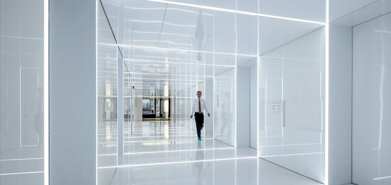 Modern aluminium and glass architectural design featuring sleek and aesthetic craftsmanship by Taruna Aluminium & Glassworks.