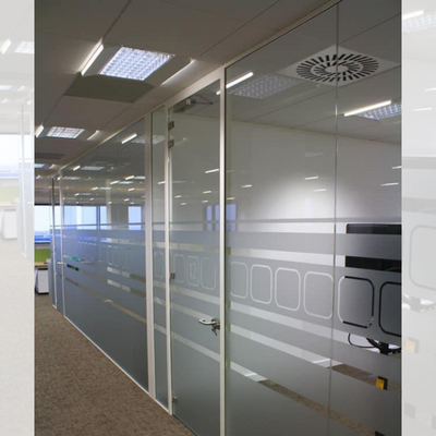Modern Aluminium partition in Faridabad for office and commercial spaces, offering sleek and durable solutions.