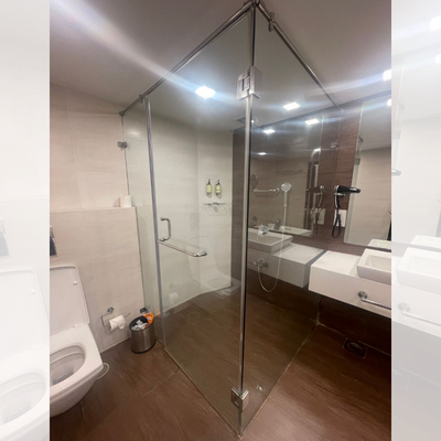 Modern glass cubical bathrooms offering stylish, space-saving designs for contemporary home interiors.